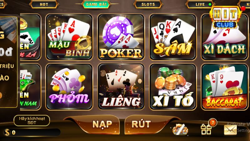 Sức hấp dẫn của game bài Poker Hit Club